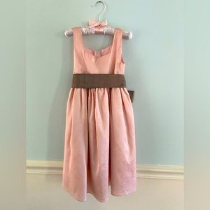 Dimples Pink Silk A-Line Dress - Toddler, Size: 4T